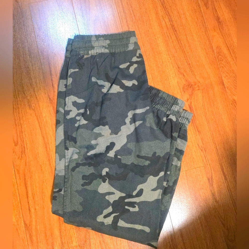 Aritzia Green Camouflage Joggers